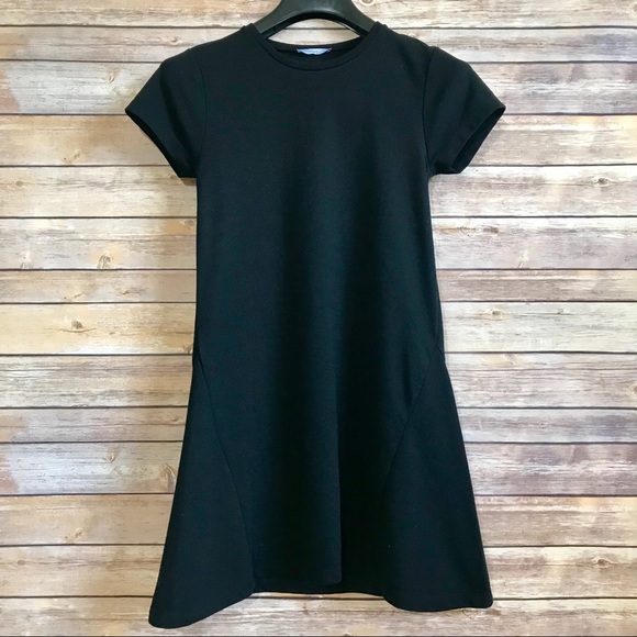 Zara Trafaluc Black Flare T-Shirt Dress - Picture 2 of 4